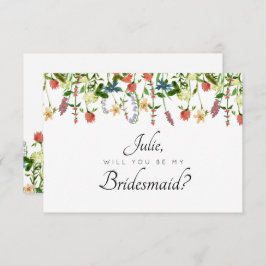 植物性フローラ花嫁カード 招待状