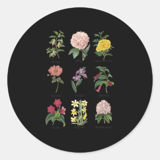 植物性フローラ花 ラウンドシール
