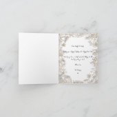 植物性フローラ1写真グリーンメリークリスマス シーズンカード (内部)