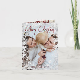 植物性フローラ1写真メリークリスマス シーズンカード