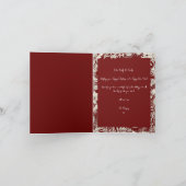 植物性フローラ1写真メリークリスマス シーズンカード (内部)