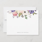 植物性フローラ パーソナライズされた ノートカード (正面)