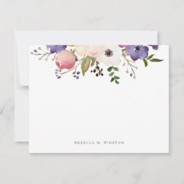 植物性フローラ パーソナライズされた ノートカード
