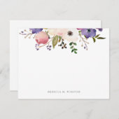 植物性フローラ パーソナライズされた ノートカード (正面/裏面)