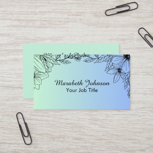 植物性フローラ 名刺 (正面/裏面インサイチュ)