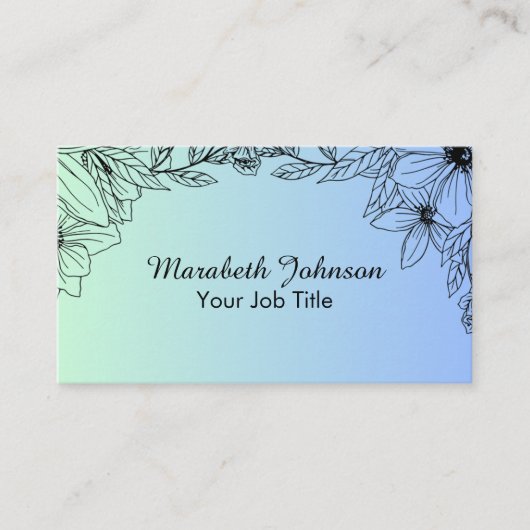 植物性フローラ 名刺 (正面)