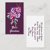 植物性ブドウ、果実と花 名刺 (正面/裏面)