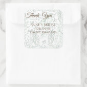 植物性ブライダルシャワーシール スクエアシール (バッグ)