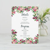 植物性ブルゴーニュピンクグリーンフローラ詳細プログラム 招待状 (スタンド正面)