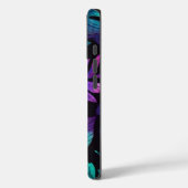 植物性ブルーピンクリーフウォーターカラーアート Case-Mate iPhoneケース (裏面 / 左)