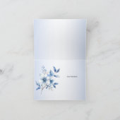 植物性ブルーフラワーズサンキューカード サンキューカード (内部)