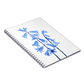 植物性ブルーベル花水色 ノートブック (右側)