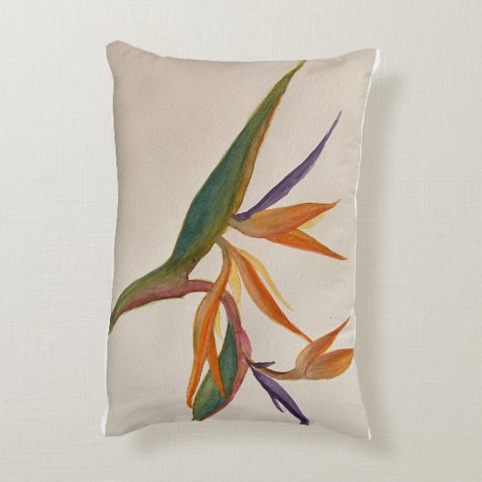 植物性プリントアクセント枕 アクセントクッション (裏面(縦))