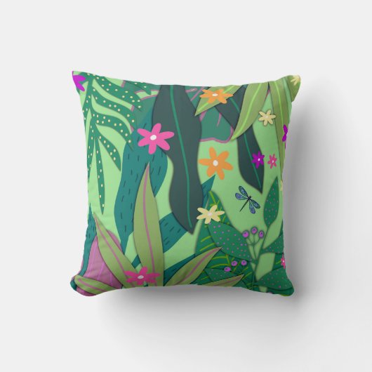 植物性プリント#12 クッション (正面)