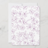 植物性ベビーシャワー 招待状 (裏面)