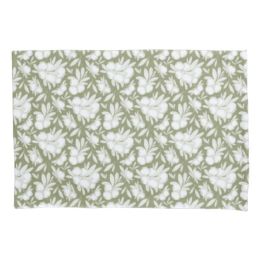 植物性ベリースケッチペアパイロケース 枕カバー (正面左)