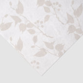 植物性ベージュ装飾葉柄 薄葉紙 (詳細)