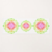 植物性ボエレガントホカラフル曼荼羅 ヨガマット (正面(横))