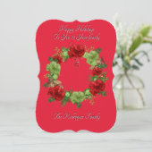 植物性ボホクリスマスカード セーブザデート (スタンド正面)