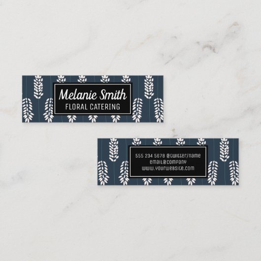 植物性ボホパターン スキニー名刺 (正面/裏面)