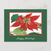 植物性ポインセチア花 シーズンポストカード (正面)