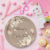 植物性マグノリアフローラ ペーパープレート (パーティー)