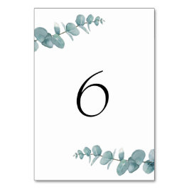 植物性ミニマリストのユーカリ テーブルナンバー