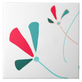 植物性ミニマルデザイン陶磁器タイル タイル