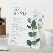 植物性メニュー記号、モダンメニュー記号 台座サイン (インサイチュ)