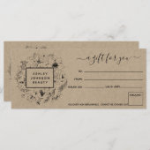 植物性モダンクラフト商品券 (正面/裏面)