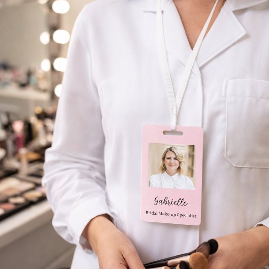 植物性モダンソフトピンクボホ写真 バッジ