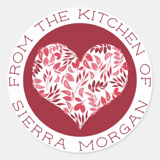 植物性モダンハートの台所から ラウンドシール (正面)