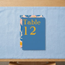 植物性モダンリーフィテーブル番号カード 招待状