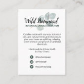 植物性モダンリーフ製品レンジビジネスカード 名刺 (正面)