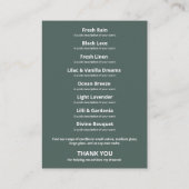 植物性モダンリーフ製品レンジビジネスカード 名刺 (裏面)