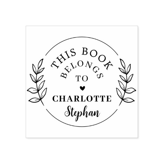 植物性モダン名前をカスタムするこの本は次に属する ラバースタンプ (インプリント)