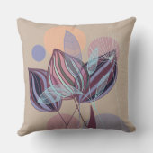 植物性モダン抽象芸術 クッション (裏面)