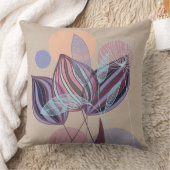 植物性モダン抽象芸術 クッション (ブランケット)