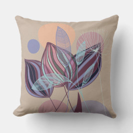 植物性モダン抽象芸術 クッション