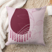 植物性モダン抽象芸術 クッション (ブランケット)