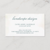 植物性モダン植樹ユーカリエレガントス 名刺 (裏面)