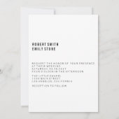 植物性モダン結婚式招待状 招待状 (裏面)