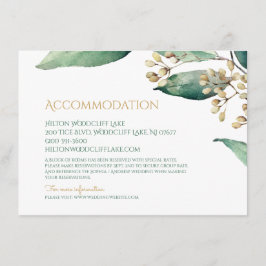 植物性モダン緑地の素朴な宿泊施設 エンクロージャーカード