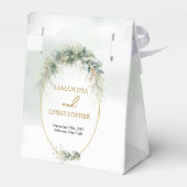 植物性モダン緑葉金ゴールド楕円 フェイバーボックス (裏面サイド)