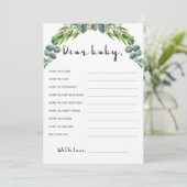 植物性ユーカリの赤ちゃんシャワーの願いベビー (スタンド正面)