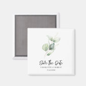 植物性ユーカリプサケ日付を保存 マグネット (正面/裏面)