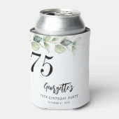植物性ユーカリプスグリーンリー75誕生日 缶クーラー (缶正面)