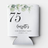 植物性ユーカリプスグリーンリー75誕生日 缶クーラー (裏面)