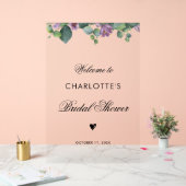 植物性ユーカリプタス文字ブライダルシャワー アクリルサイン (ウェディング)