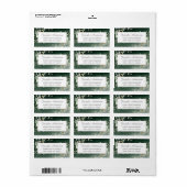 植物性ユーカリプトゥスグリーンリー差出人住所 ラベル (フルシート)